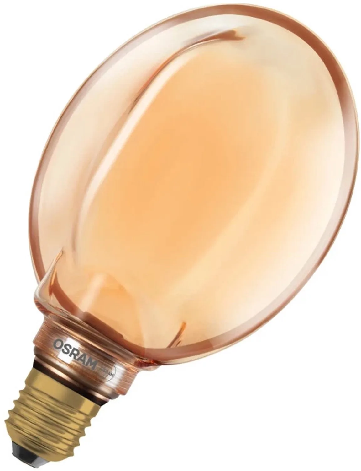 Doos 4x Osram E27 LED Kaarslamp | 4W Goud 1800K 220V/240V 818 220Lm | 330° Ø130mm Dimbaar fra Osram – produktbillede