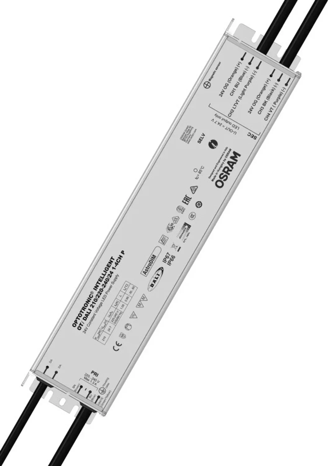 Doos 6x Osram LED Driver | 210W 24.7V | DALI Dimbaar IP66 fra Osram – produktbillede