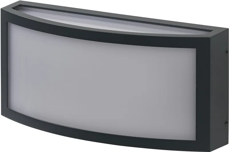 ENDURA CLASSIC CUADRA buitenlamp, wandlamp, E27-versie, aluminium, snelle & eenvoudige installatie, mat diffuser, beschermingsklasse IP65, toepassing in de buitenruimte de Osram en Gris foncé – photo produit