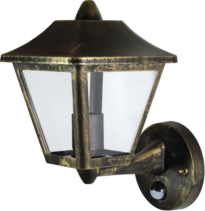 HOMELIGHTING ENDURA Classic Tradition Up Sensor E27 Gold 4099854452437 Applique LED extérieure LED E27 or de Osram – photo produit