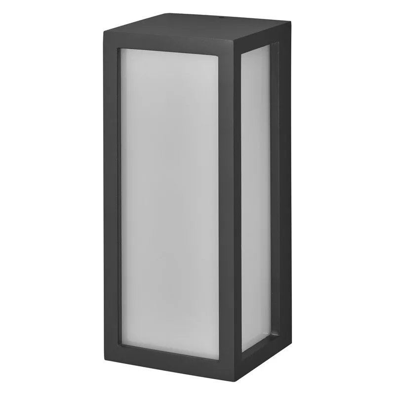 ENDURA CLASSIC RADO W buitenlamp, wandlamp, E27-versie, aluminium, snelle & eenvoudige installatie, mat diffuser, beschermingsklasse IP65, toepassing in de buitenruimte von Osram in Dunkelgrau – Produktfoto