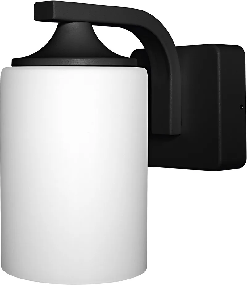 ENDURA Classic wandlamp, zwart, E27, IP43, aluminium behuizing, glazen diffuser, geschikt voor buitenruimtes, zonder lichtbron de Osram – photo produit