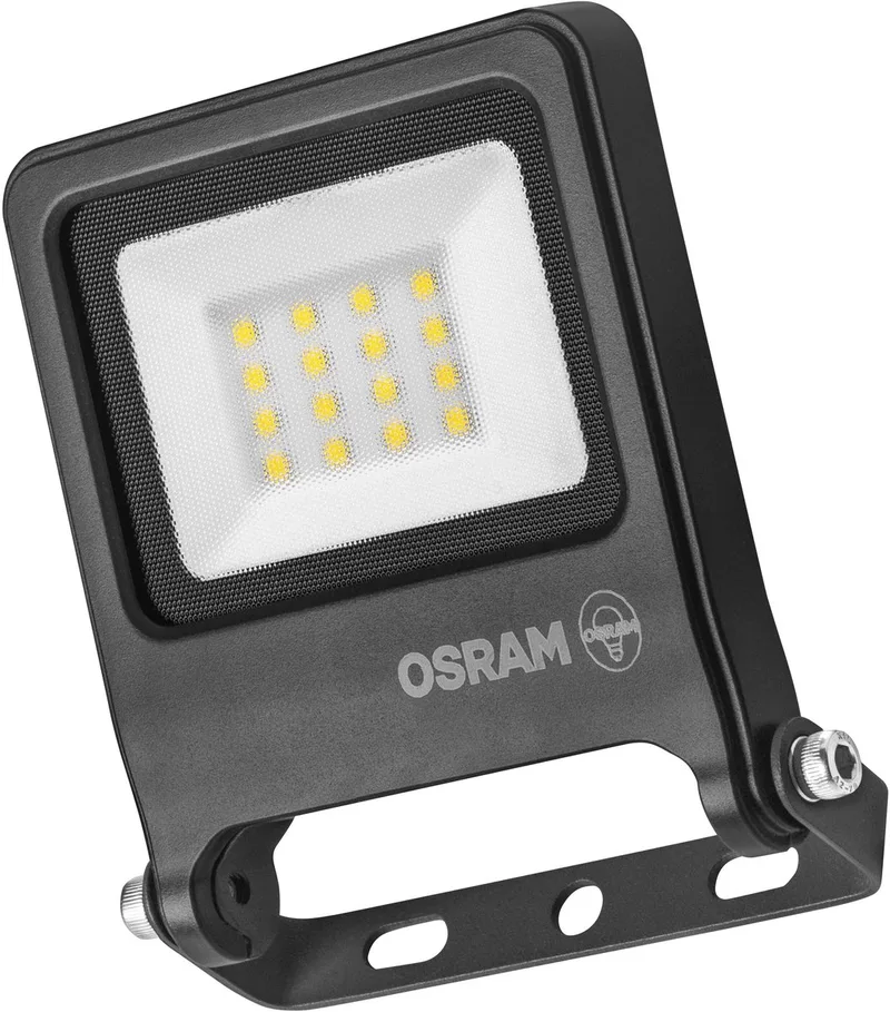 ENDURA FLOOD PC 10W LED-schijnwerper, 4000K koelwit, 1000 lumen, IP65 weerbestendige schijnwerper, aluminium, 180° draaibaar från Osram i Mörkgrå – produktbild