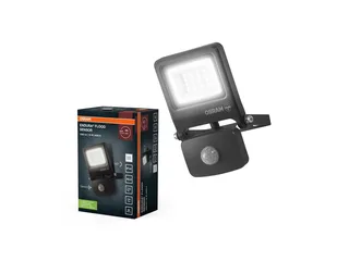 ENDURA FLOOD PC 10W LED-schijnwerper met sensor, 4000K, 1000 lumen, IP44 schijnwerper met bewegingsmelder, bereik 9 m, verstelbaar, Grijs de Osram en Gris foncé – photo produit 3 sur 4