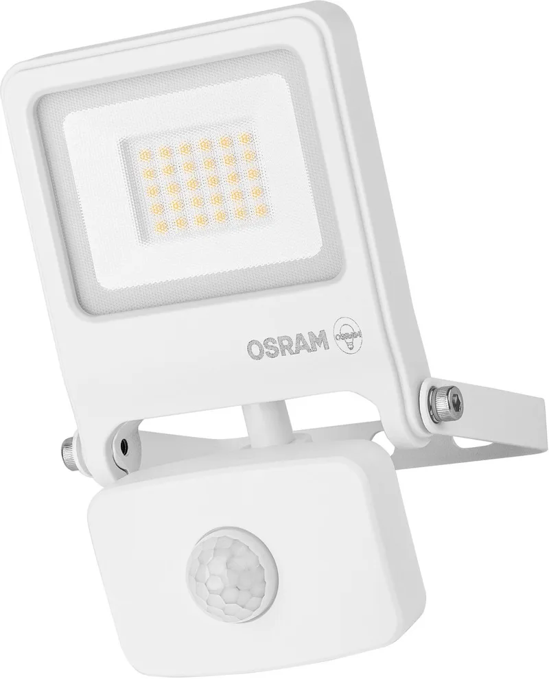 ENDURA FLOOD PC 20W LED-schijnwerper met sensor, 3000K warm wit, 1800 lumen, IP44 schijnwerper met IR-detector, daglichtuitschakeling, Wit de Osram en Blanc – photo produit