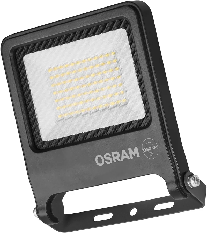 ENDURA FLOOD PC 50W LED-schijnwerper, 4000K koel wit, 5000 lumen, IP65 schijnwerper voor grote oppervlakken, gerecycled aluminium, 100 lm/W efficiëntie von Osram in Dunkelgrau – Produktfoto