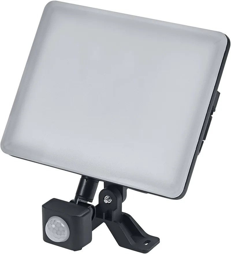 ENDURA Flood Sensor instelbare LED-schijnwerper, 50W, 4250lm, 4000K koelwit, bewegingssensor, aluminium, IP44 von Osram in Schwarz – Produktfoto