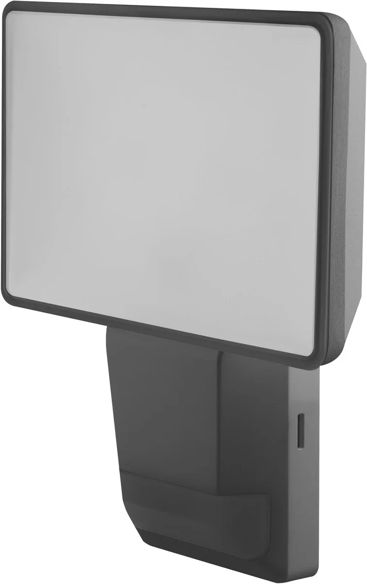 ENDURA PRO zeer efficiënte buitensensor-schijnwerper voor wandmontage met brede stralingshoek in innovatief optisch ontwerp, 15W, IP55-bescherming, voor parkeerplaatsen en parken van Osram in Donkergrijs – productfoto