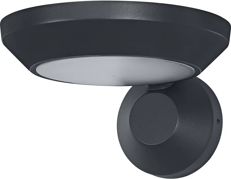 ENDURA Style Adjustable Spot IP65 buitenwandlamp, 12 W, 930 lm, 3000 K, 100° stralingshoek, 50.000 u, IP65 de Osram en Gris foncé – photo produit