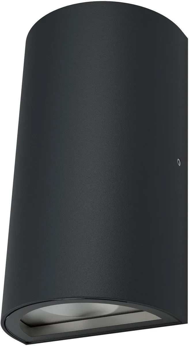 ENDURA Style klassieke LED-buitenlamp met lichtuitstraling aan boven- en onderzijde, rond, in van aluminium, IP44-bescherming, voor gevel en entrees fra Osram i Mørkegrå – produktbillede