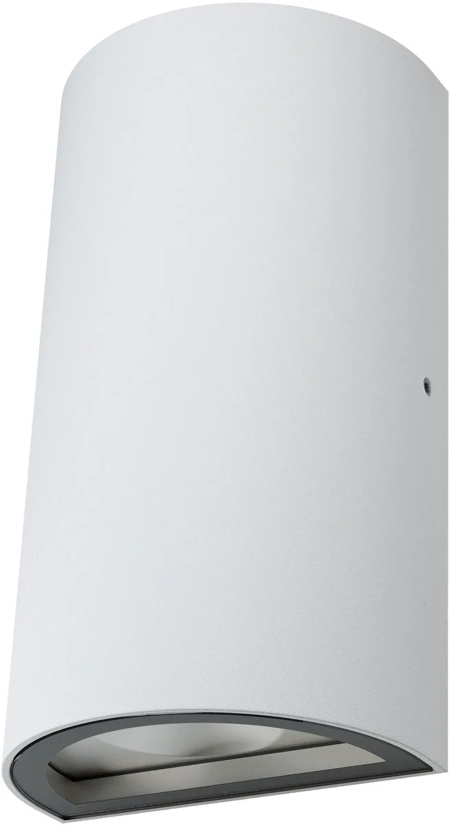ENDURA Style klassieke LED-buitenlamp met lichtuitstraling aan boven- en onderzijde, rond, in van aluminium, IP44-bescherming, voor gevel en entrees fra Osram i Hvid – produktbillede