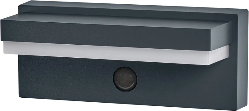 Endura Style LED-oplaadbare wandlamp Robust, 2.5W, 3000K warmwit, 180 lm, USB, PIR-sensor, 2 maanden fra Osram i Mørkegrå – produktbillede 1 af 3