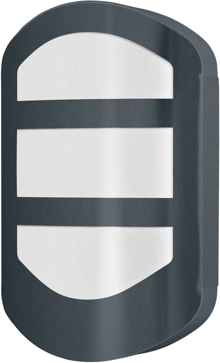 ENDURA Style Plate Wall, buitenwandlamp roestvrij staal, 12W, 600lm, 3000K, IP44 de Osram en Gris foncé – photo produit
