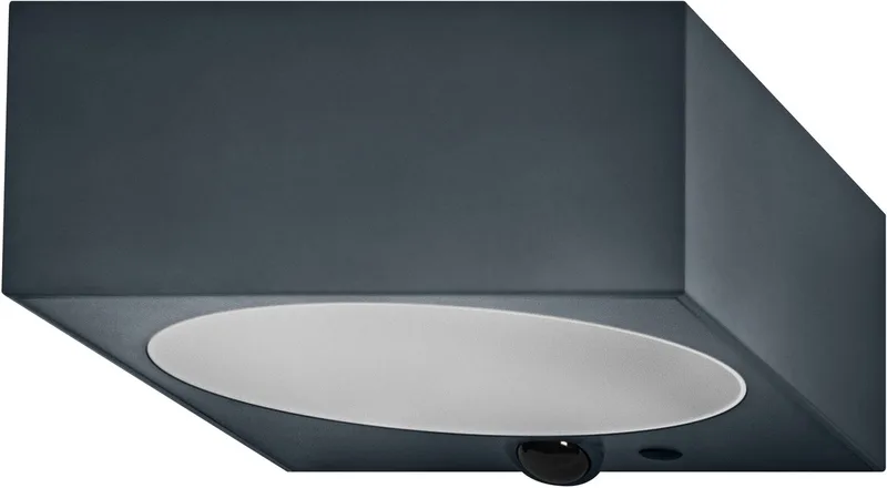 Endura Style SOLAR LED-wandlamp Down, 10.7W, 3000K warmwit, 880 lm, PIR-sensor, IP65, 18 dagen fra Osram i Mørkegrå – produktbillede