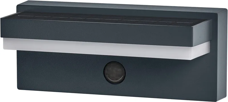 solcellelampe ENDURA STYLE ROBUST grå, sensor IP54 USB fra Osram i Mørkegrå – produktbillede