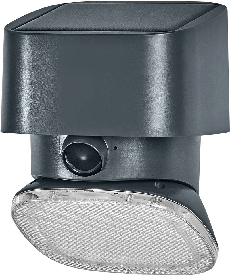 Endura Style SOLAR LED-wandlamp Turn, 10.3W, 3000K warmwit, 890 lm, PIR-sensor, IP54, 140 dagen de Osram en Gris foncé – photo produit