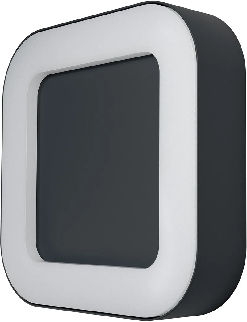 ENDURA Style Square vierkante LED-wand-/plafondlamp voor buiten in gemaakt van aluminium, , IP44-bescherming, voor terras en balkon by Osram in Dark grey – product photo
