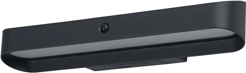 ENDURA Style USB Volt buitenwandlamp, 7,00 W, 265 lm, 3000 K, 108° stralingshoek, 50.000 h levensduur, IP54, accu met USB-C, bewegingssensor, aluminium von Osram in Dunkelgrau – Produktfoto