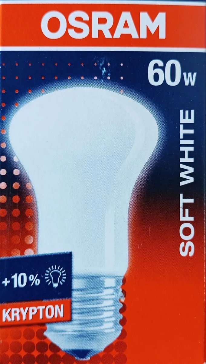Gloeilamp 60W Argenta Superlux Krypton E27 Dimbaar 50x90mm van Osram – productfoto
