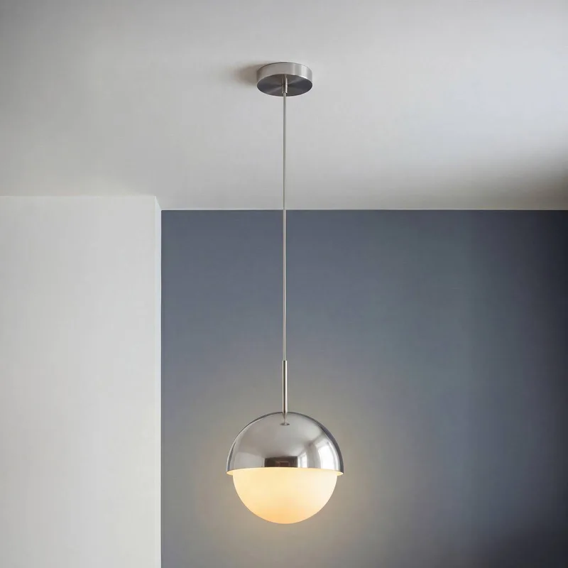 hanglamp Decor Dome, chroomkleurig, Ø 22 cm, metaal de Osram en Chrome – photo produit
