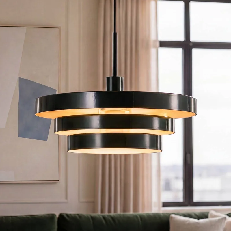 hanglamp Decor Layer, Ø 40 cm, metaal van Osram in Donkergroen – productfoto