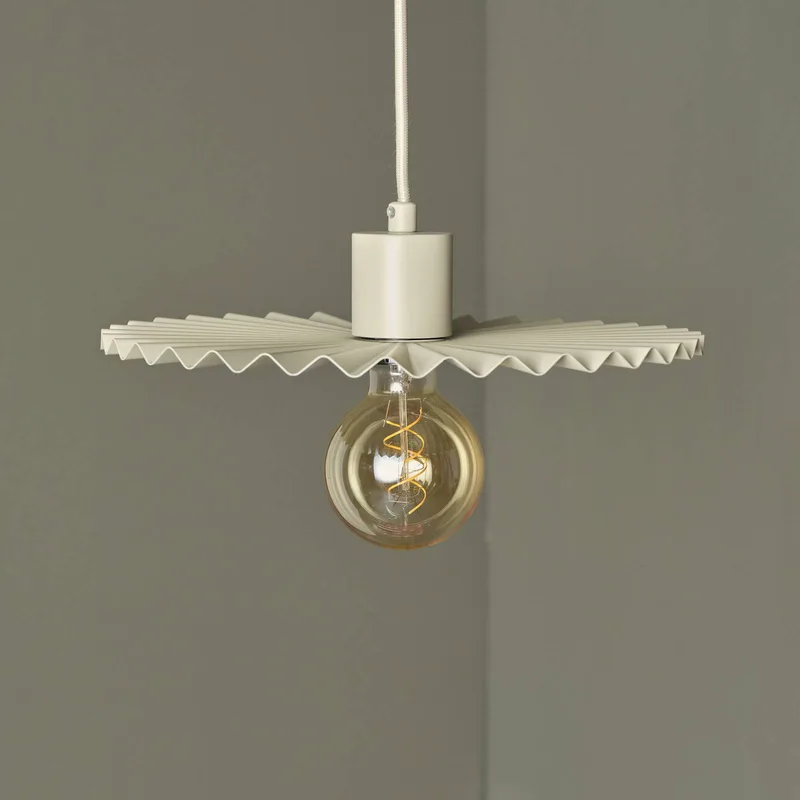 hanglamp Decor Plissee, staal, E27 från Osram i Beige – produktbild