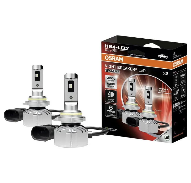 Automotive 9006DWNBSM-2HB LED-pærer NIGHT BREAKER® LED SMART HB4 12 V fra Osram i Hvid – produktbillede