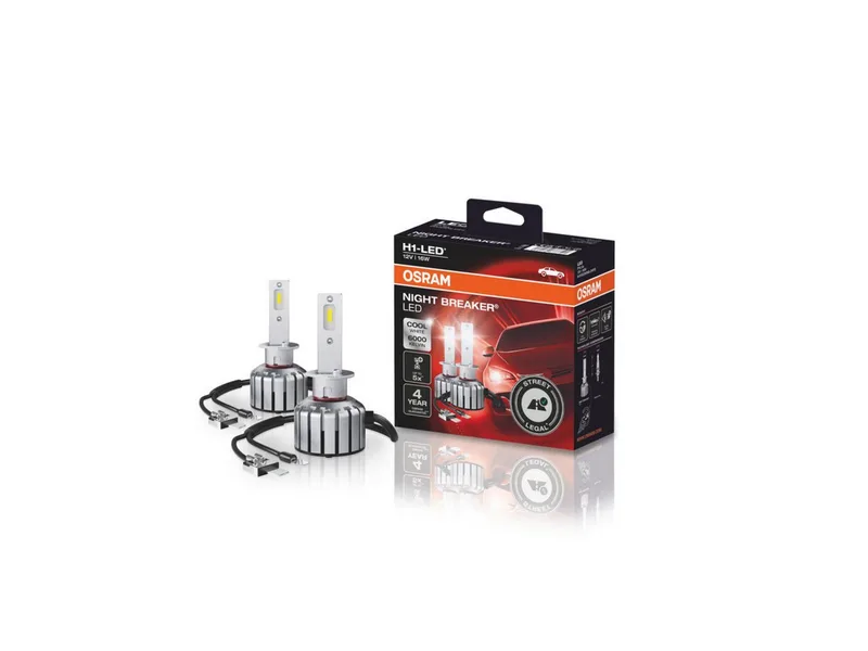 H1 12v 16w No Homolog Bil Lys 2 Enheder fra Osram i Hvid – produktbillede