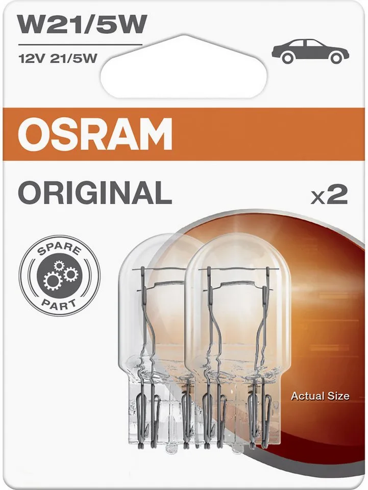 KFZ-Ersatzleuchte Osram Signallampe W21/5W Original 2.0 2 Stück de Osram en Blanc – photo produit