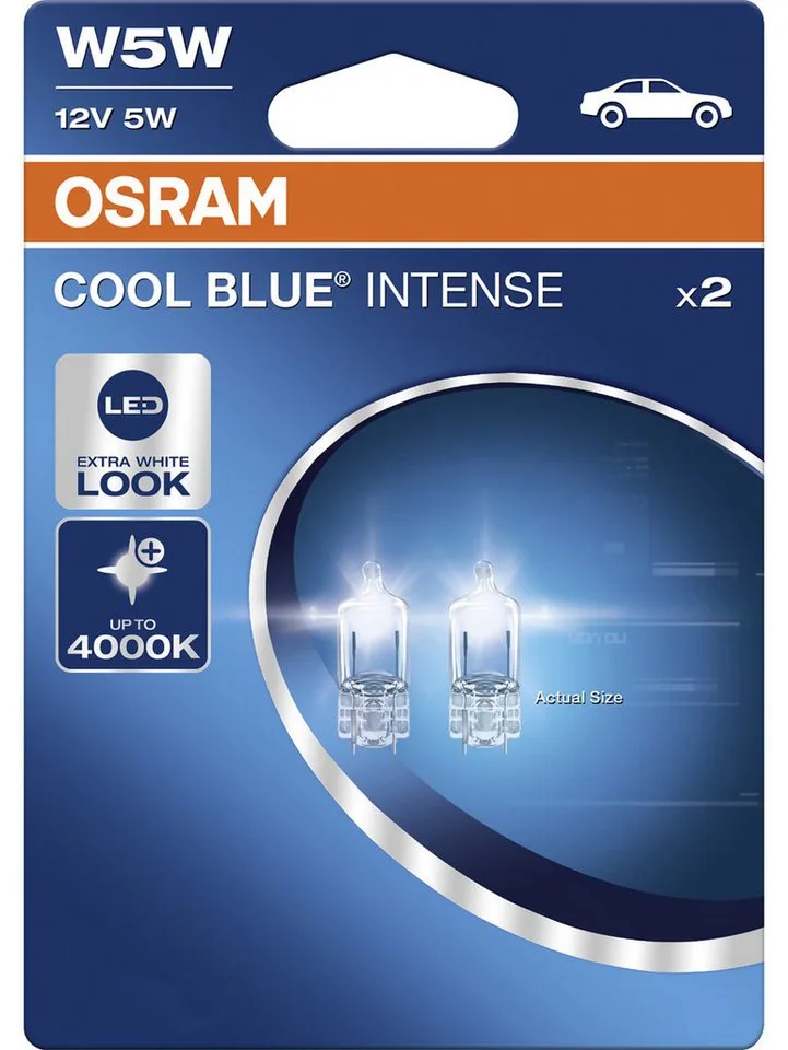 Vervangende autolamp Osram signaallamp W5W Cool Blue Intense Next Gen van Osram in Wit – productfoto