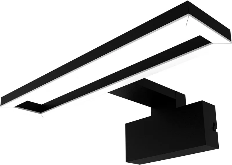 lamp 4000 K, koel wit, 450 lm, 9 W, acrylonitril-butadieen-styreen (ABS), 120° bundelhoek von Osram in Schwarz – Produktfoto