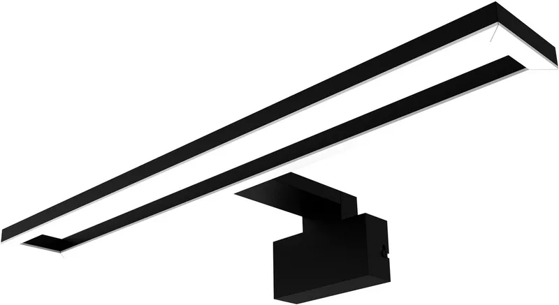 LED-Spiegellampe Orbis Saturn schwarz Breite 50cm IP44 von Osram in Schwarz – Produktfoto
