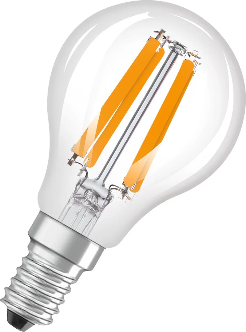 LED-filamentlampa droppe E14 1,2W glödtråd 2700K 255lm von Osram – Produktfoto