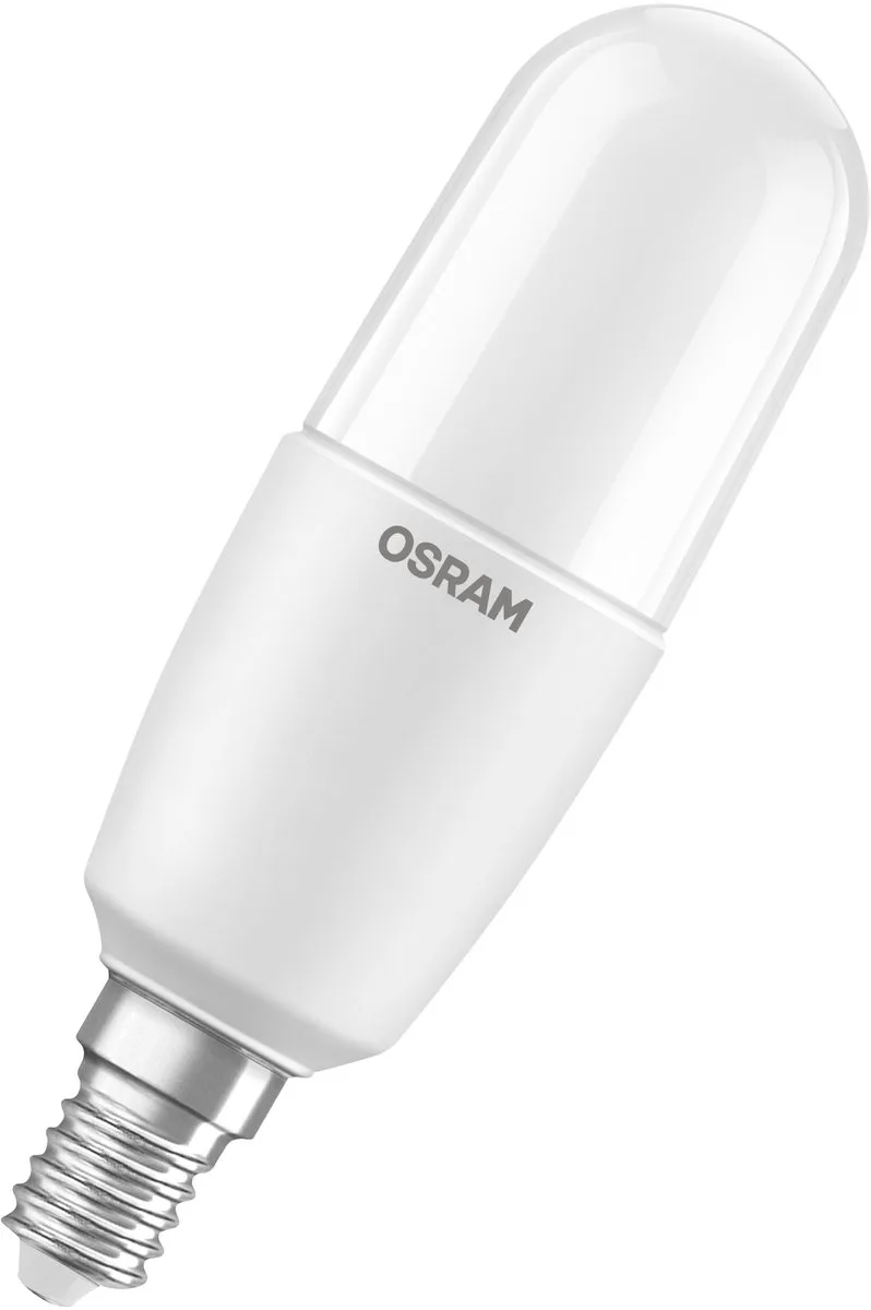 LED Classic Stick lamp 9,5W 827, 2700K warm wit, E14, mat, 1055 lm, 15.000u, voor woonruimtes de Osram – photo produit