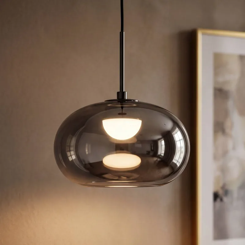 LED hanglamp Decor Satellite Ø 20 cm 1-lamp CCT de Osram en Gris – photo produit