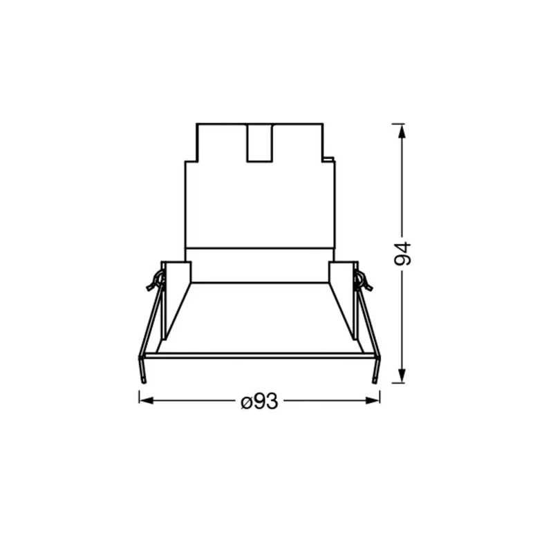 LED inbouwspot TWIST, wit/wit, 840, Ø 9,3 cm, metaal de Osram en Blanc – photo produit