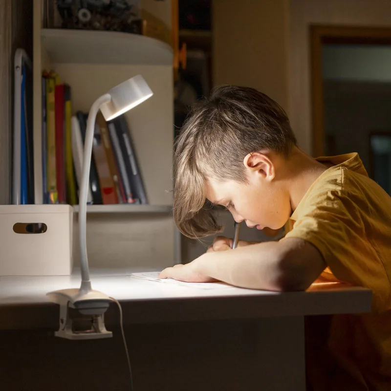 LED klemlamp Office Line Cylinder CCT dimbaar de Osram en Blanc – photo produit