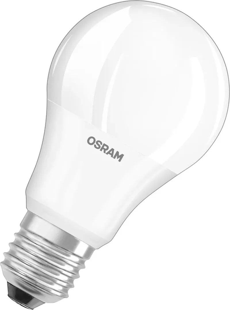 Ampoule LED, Classic A 60, E27, mate, 8,5W, 806 lumens, blanc chaud, 5 pièces de Osram – photo produit