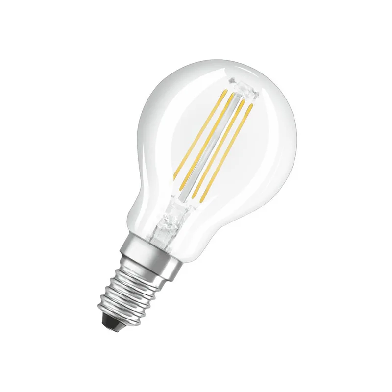 LED lamp E14 P40 4W filament 840 470lm per 3 de Osram en Helder – photo produit