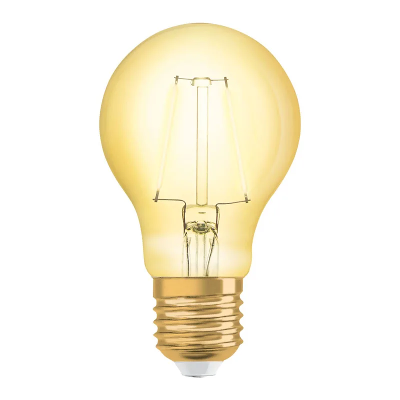 LED lamp E27 2,5W 1906 ClassicA 2.400K goud van Osram – productfoto