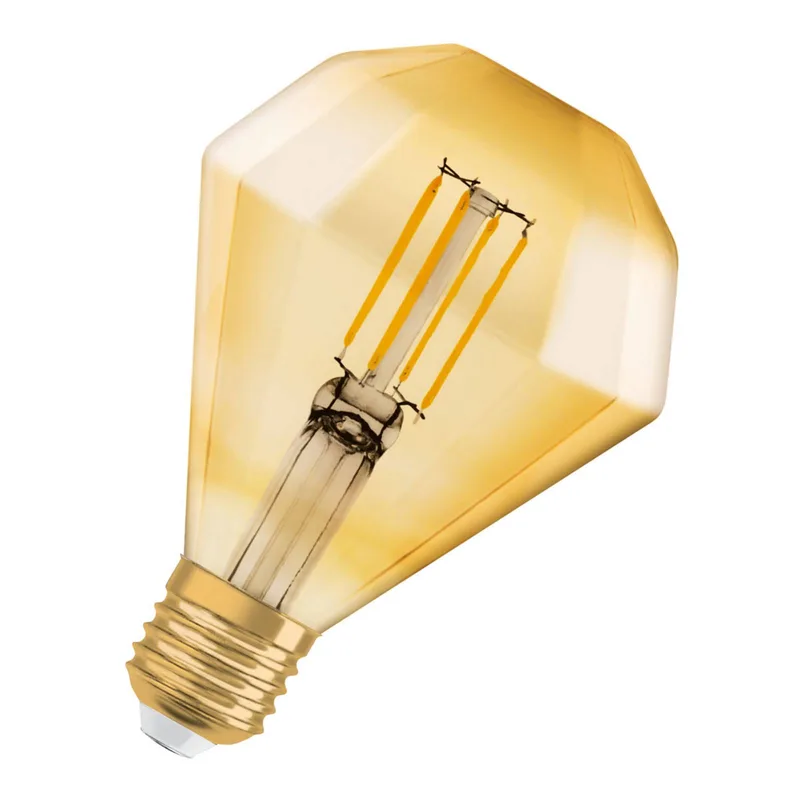 LED lamp E27 4W Vintage Diamant 824 goud de Osram – photo produit