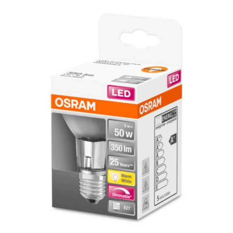 LED lamp E27 6,4W PAR20 2.700K dimbaar fra Osram – produktbillede