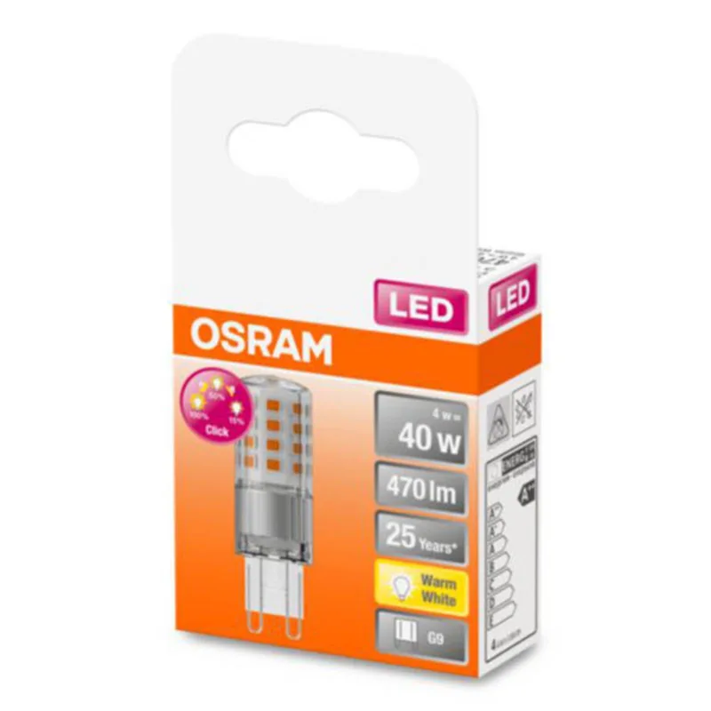 LED lamp G9 4W 2.700K helder 3-staps dimbaar van Osram – productfoto