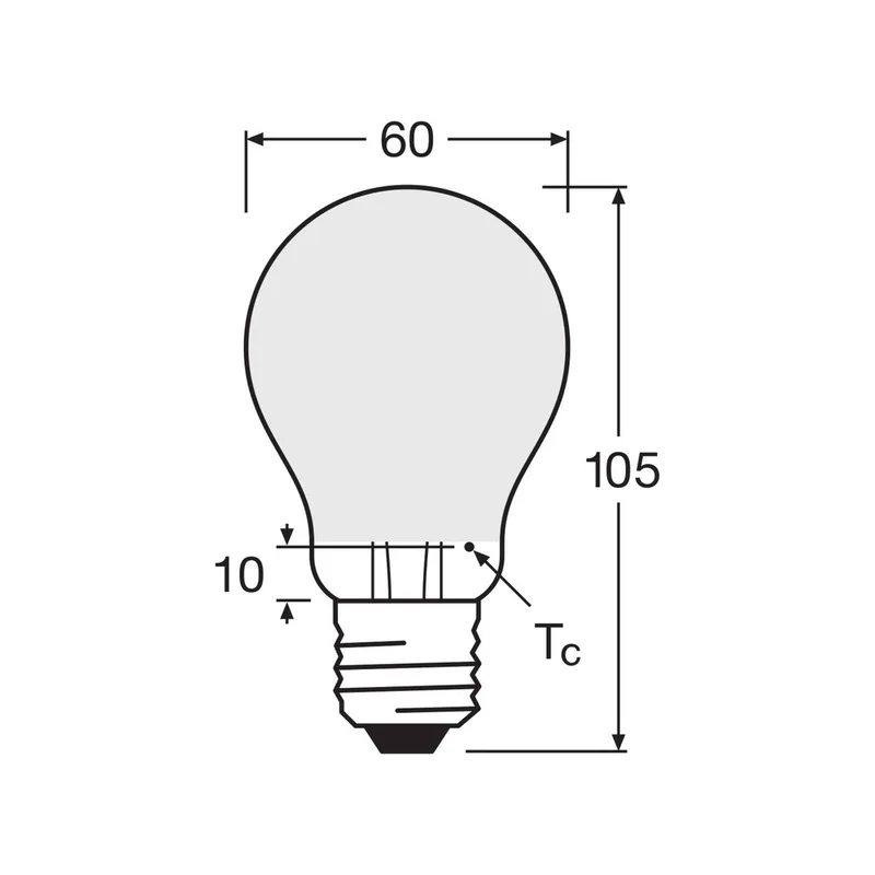 LED lamp mat E27 6,5W 827 4 stuks de Osram – photo produit