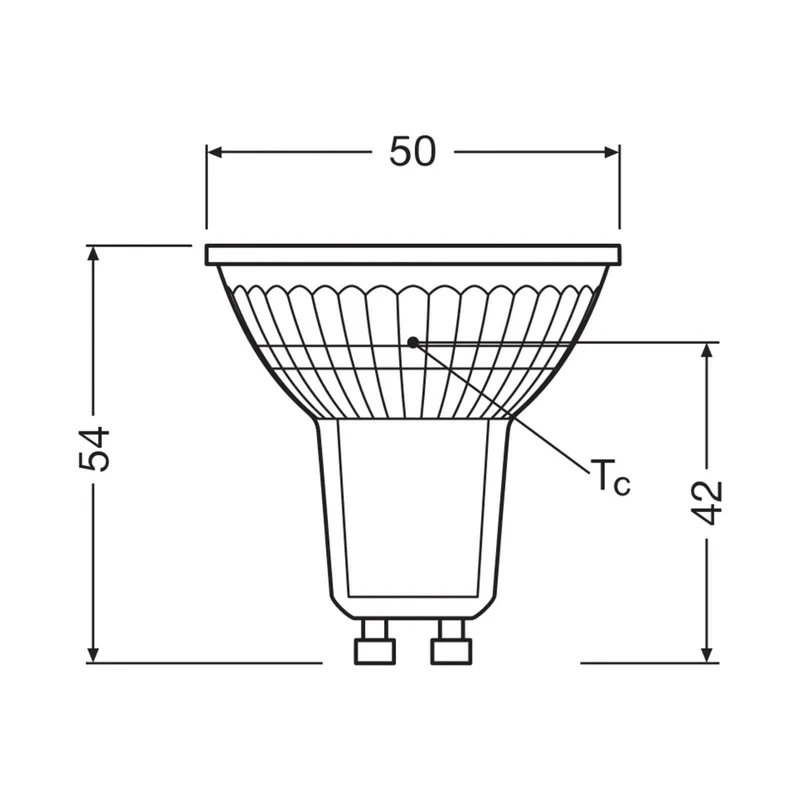 LED lamp PAR16 reflector GU10 2,5W 100° 4.000K de Osram – photo produit