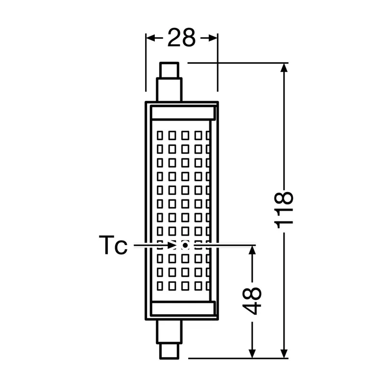 LED lamp R7s 19W 2.700K dimbaar de Osram – photo produit