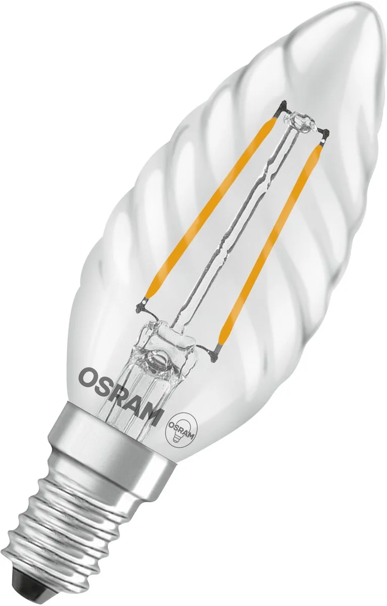 HOMELIGHTING 4099854466595 LED-lamp EEK D (A - G) E14 Ljusform roterad 1.8 W Varmvit (Ø x H) 35.00 mm x 35.00 mm ej dimbar 1 st från Osram – produktbild