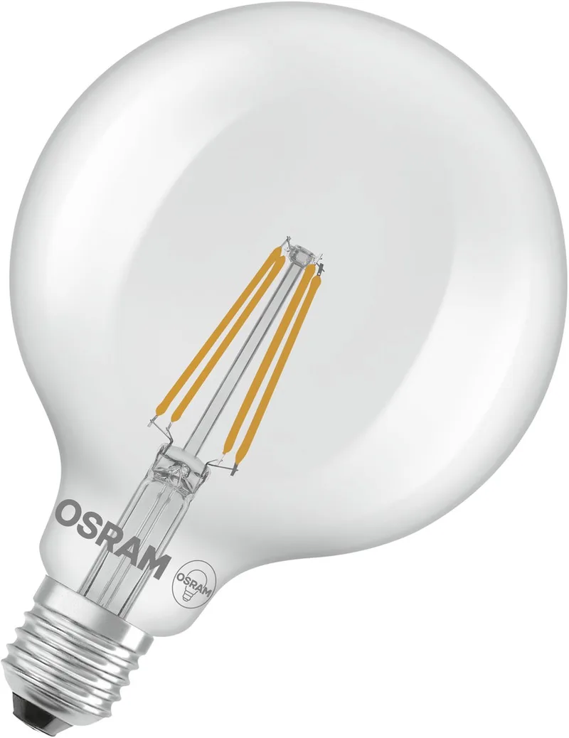 HOMELIGHTING 4099854466618 LED CEE D (A - G) E27 forme de globe 5.9 W blanc chaud (Ø x H) 125.00 mm x 125.00 mm non dimmable 1 pc(s) de Osram – photo produit