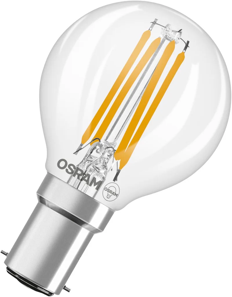 LED-lamp Star Globe P40 Filament, 2700 K warm wit, 3,4 W, B15d, helder, 470 lm, voor tafel- en hanglampen, woonkamer, 15.000 uur von Osram – Produktfoto