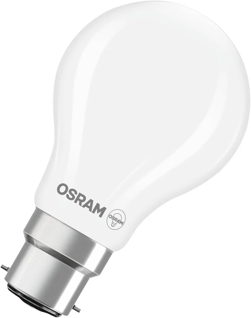 LED-lamp Superstar bolvorm A60 filament dimbaar, 2700 K warm wit, 5,9 W, B22d, mat, 806 lm, voor plafond- en staande lampen, 15.000 uur von Osram – Produktfoto